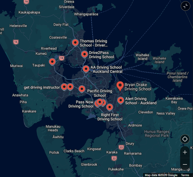 Auckland Driving Schools (60 Companies) – Address and Phone Information