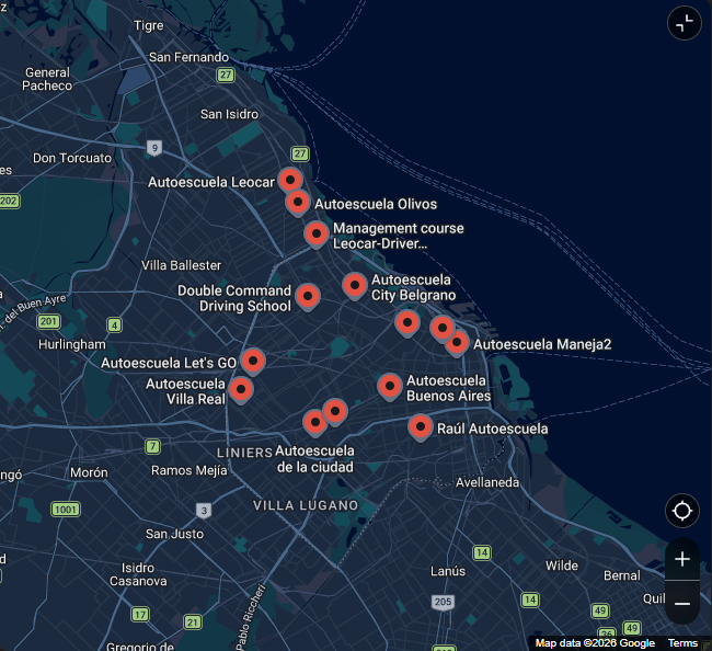 Autoescuelas en Buenos Aires (60 Empresas) – Dirección y Teléfono