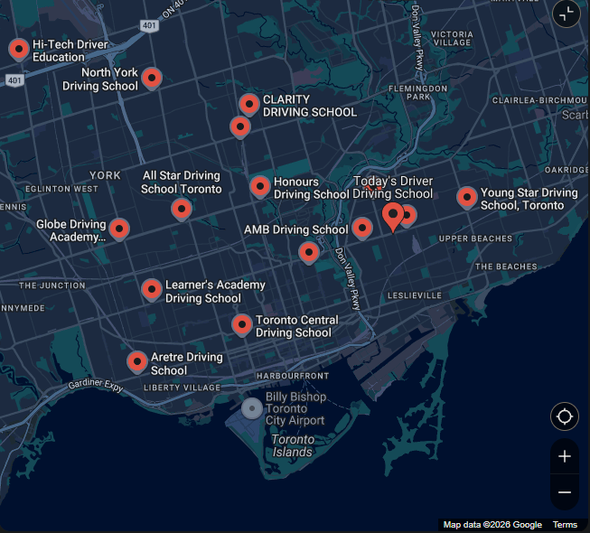 Driving Schools in Toronto (60 Companies) – Address and Phone Information