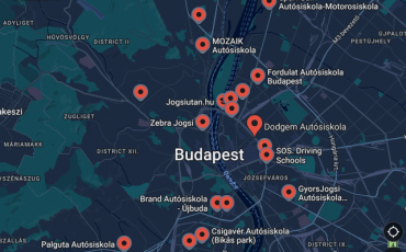 Budapest Autósiskolák (60 Cég) – Cím és Telefonszám