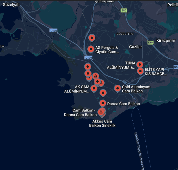 Cam Balkon Darıca (14 Firma) – Adres ve Telefon Bilgileri
