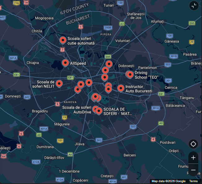 Școli de șoferi în București (60 Firme) – Adresă și Număr de Telefon