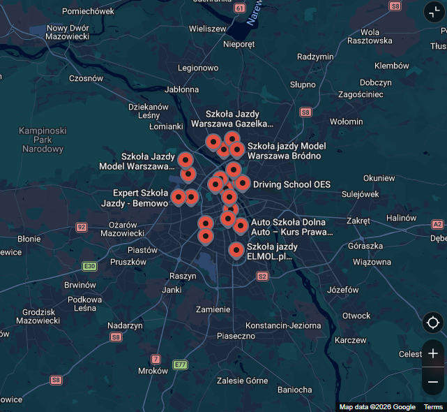 Szkoły Jazdy Warszawa